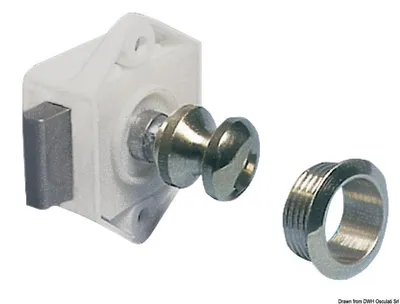 Zdjęcie produktu dla Minipush-lock chromowany mosiądz 16 mm Osculati 38.182.01