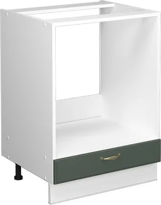 Produktbild von Vicco Herdumbauschrank Fame-Line, 60 cm ohne Arbeitsplatte, Grün-Gold Landhaus/Weiß