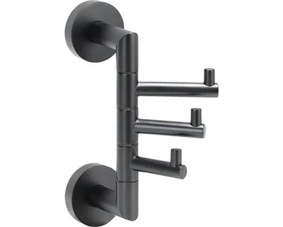 Obrázek produktu pro Háček na ručníky Bemeta DARK možnost natáčení černá matná 104206070