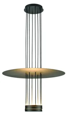 Immagine prodotto di Lampada a sospensione ACA LED 18W 3000K 1260lm ELIA metallo nero IP20 D60XH104CM YL1691LEDPBK