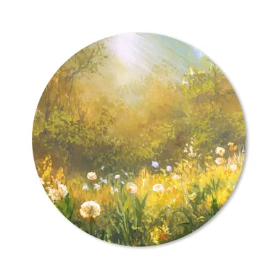 Produktbild von MuchoWow® Mauspad Mousepad Blumen - Sommer - Aquarell 20x20 cm - Mousepads - Maus Mat - Pad - Mausunterlage - Schreibtischmatte