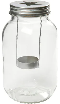 Produktbild von Kerzenglas, H 18 cm, D 10 cm, 1 Stk [HOB-558420]
