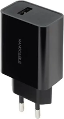Obrázek produktu pro Nabíječka Usb-c 5v/2,1a černá Nanocable 10.10.2004