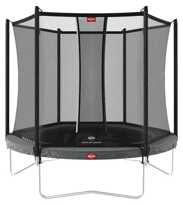 Produktbild von BERG Trampolin Favorit Regular 200 + Sicherheitsnetz Comfort Stahlrahmen Grau