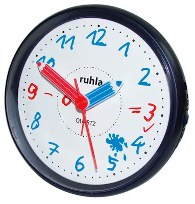 Obrázok produktu pre Detský budík UMR s farebnou ručičkou, s plíživou sekundou