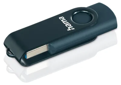 Produktbild von Hama USB-Stick Rotate, USB 3.0, 128GB, Petrolblau