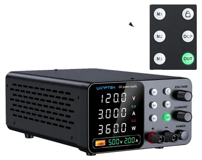 Immagine prodotto di Alimentatore CC, tensione regolabile, design compatto, WJTPSC 120 V 3 A nero