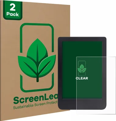 Produktbild von 2x ScreenLeaf Schutzfolie für Tolino Shine 3 Displayschutz Display Schutz Folie Klar Transparent