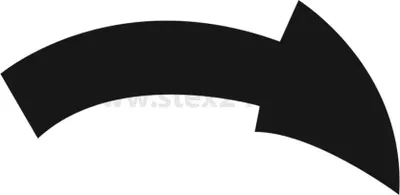 Produktbild von Georg Schlegel Bezeichnungsschild Grafik-Symbol Gebogener Pfeil nach rechts weiß - 1 Stück