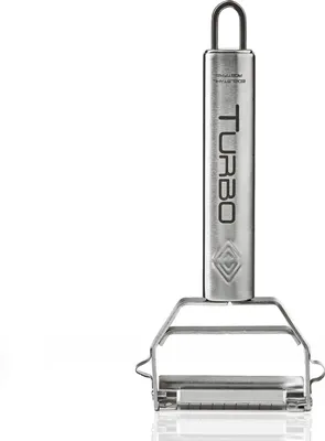 Produktbild von TURBO PRODUKTE Original Turbo Julienneschneider - Julienne Schäler für Gemüse - Zucchini Spaghetti Schneider - Breite Klinge - Hochwertiger Edelstahl