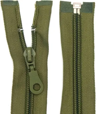 Produktbild von Reißverschluss Nylon 6mm teilbar 70 cm Olivgrün