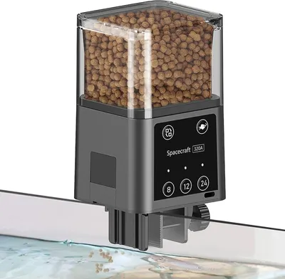 Produktbild von Automatischer Aquarienfischfutterautomat mit drei vorprogrammierten Fütterungsmodi, 320 ml Fassungsvermögen für die Fütterung von Aquarien während des Urlaubs, präzise Fütterung
