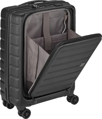 Produktbild von USB Bordgepäck Aktenkoffer Reisekoffer Kombination TSA Trolley Schwarz Bowatex