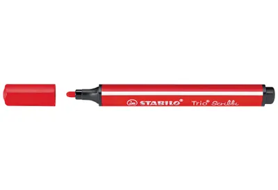 Immagine prodotto di Pennarello triangolare a molla - STABILO Trio Scribbi - Penna singola - rosso