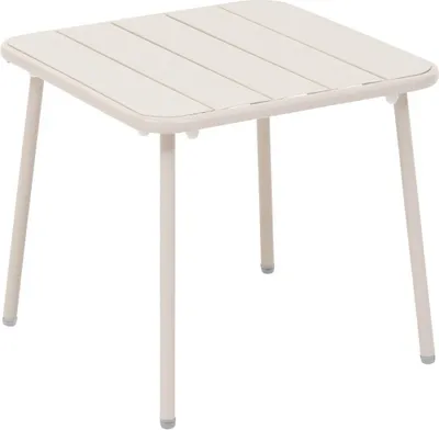 Produktbild von Quadratischer gartencouchtisch "phuket" lehm aus epoxybehandeltem stahl   - Hespéride