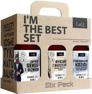 Produktbild von 6er Set Duschgels für Männer als Geschenk LaQ 6x100ml