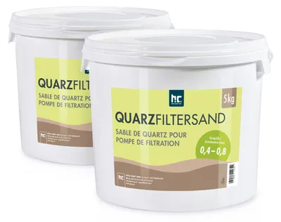 Produktbild von 2 x 5 kg Premium Quarzsand Filtersand 0,4 - 0,8 mm