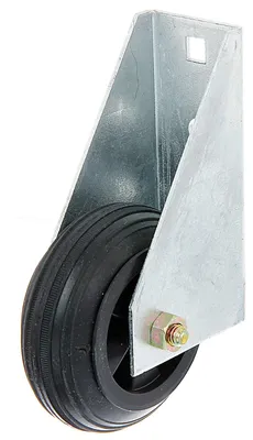 Image de Roue de portail - Ø 80 mm - Acier thermolaqué galvanisé - Pour portails lourds