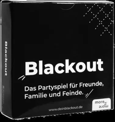 Produktbild von more is more Blackout - das Partyspiel für Freunde, Familie und Feinde - Perfekt für jeden Spieleabend mit Freunden
