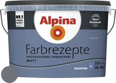 Produktbild von Alpina Wandfarbe Farbrezepte Nordmeer 2,5 l