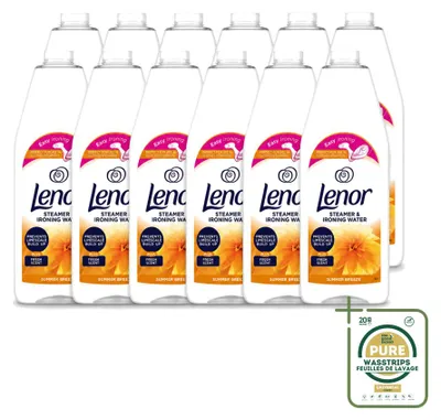 Imagen del producto de 12 unidades de Lenor Suavizante para plancha Summer Breeze - 1000 ml - Paquete ahorro