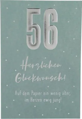 Produktbild von Depesche Zahlenkarten - Das beste Alter Sortierung : 56 Herzlichen Glückwunsch! Auf dem ... Zahlenkarte Sortierung: 56 Herzlichen Glückwunsch! Auf dem ...