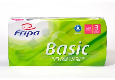 Immagine prodotto di Fripa Toilettenpapier Basic, 3-lagig, weiá