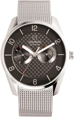 Produktbild von Obaku Uhr Herren Armbanduhr V171GMCBMC Edelstahl Mesh Band