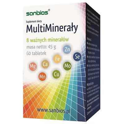Produktbild von Sanbios Multiminerals 60 T stärkt die Immunität
