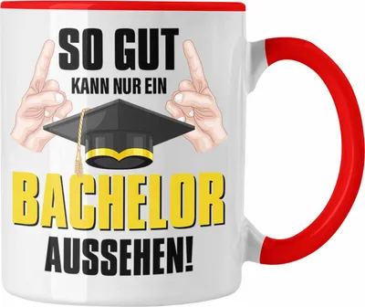 Produktbild von Trendation - Bachelor Abschluss Geschenk Tasse Prüfung Bestanden Uni Graduation Geschenkidee - So Gut Kann Nur Ein Bachelor Aussehen (Rot)