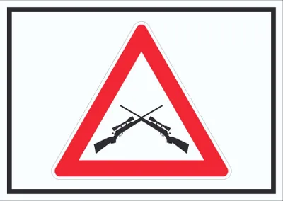 Produktbild von Achtung Schusswaffengebrauch Schild Symbol A3 (297x420mm)