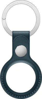 Image de Porte-clés Apple en cuir pour l'Apple AirTag - Bleu Baltique
