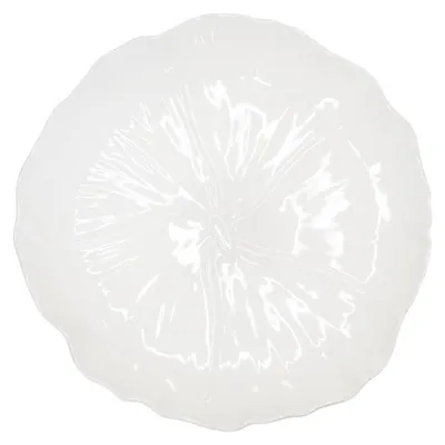 Produktbild von Dessertteller mit weißem Blumenmuster, 25 cm – 6er-Set