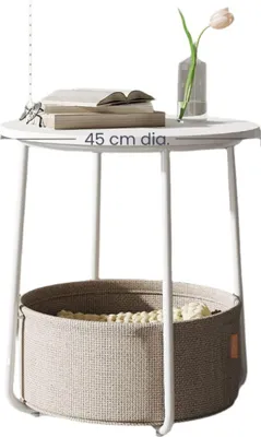 Produktbild von Runder Beistelltisch – kleiner Couchtisch – kompakter Tisch – 45 cm T x 50 cm H