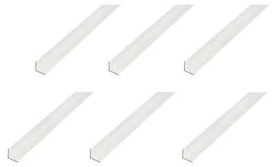 Zdjęcie produktu dla Alberts 6 x profil kątowy, aluminium, anodowane na srebrno, 30 x 30 x 2 mm, długość 2 m