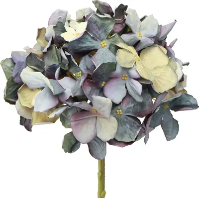 Produktbild von Künstliche Hortensien Blumen Blau Groß Ø15cm L58cm 2 Stück Dekoration Hochzeit Büro