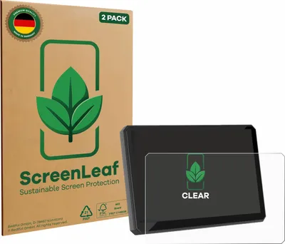 Produktbild von 2x ScreenLeaf Schutzfolie für Carpuride W502BS Pro 5" nachhaltiger Displayschutz Display Schutz Folie Klar Transparent