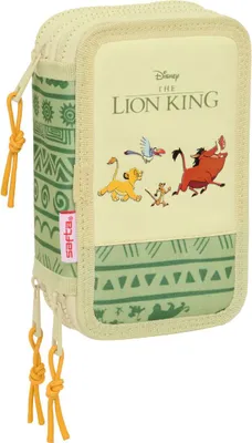 Immagine prodotto di Astuccio triplo Mufasa verde Beige 12,5 x 19,5 x 5,5 cm 37 pezzi