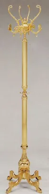 Produktbild von Casa Padrino Luxus Barock Garderobenständer Gold 45 x 45 x H. 191 cm - Edler Messing Kleiderständer - Barock Hotel Garderoben Möbel