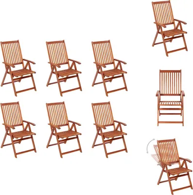 Produktbild von vidaXL Klappbare Gartenstühle 6 Stk. Massivholz Akazie -  Gartenstühle