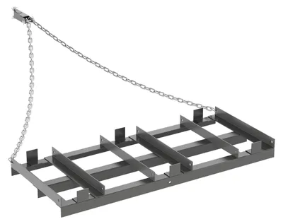Produktbild von Schlepprechen - Anhängbarer Auffahrtsrechen - 122 x 51 cm - Verzinkter Stahl - Robuste Ausführung - Für Kiesauffahrten - Für ATV, UTV und Traktor