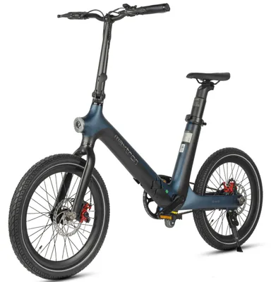 Immagine prodotto di Smart30 E-bike per adulti - Pedelec da città pieghevole - Motore brushless da 250 W - Batteria al litio da 36 V e 9,6 Ah - Autonomia fino a 60 km - Blu-nero