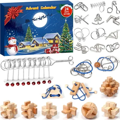 Produktbild von dventskalender 2025 R?tsel f?r Erwachsene Frauen M?nner Weihnachten Countdown-Kalender 24 Tage f?r M?dchen Jungen Teens