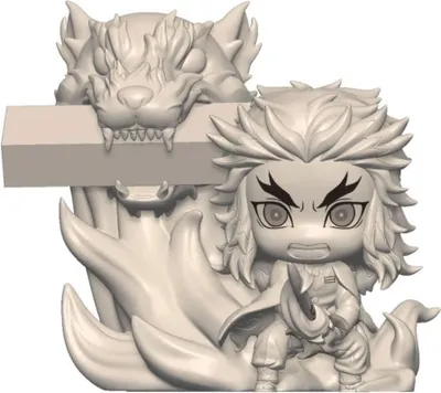 Obrázok produktu pre Zabíjačka démonov: Kimetsu no Yaiba Držať PVC sošku Rengoku Kyojuro 8 cm