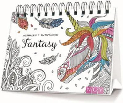 Image de Fantaisie - Coloriage - Mise en place - Détente : Livre de coloriage pour adultes avec fonction de mise en place