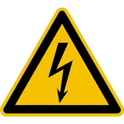 Produktbild von Warnschild 100 mm Fol, Elektr.Spannung