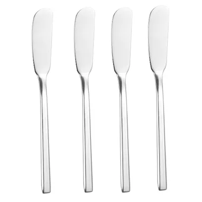 Produktbild von Butterstreicher Edelstahl Buttermesser Käsestreicher für Butterbrote Käse Frühstück, 4er Set