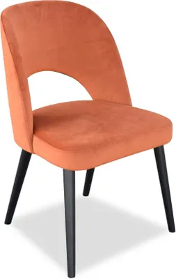 Obrázek produktu pro designový čalouněný jídelní křeslo, dřevěná konstrukce, pohodlné sezení a opěradlo