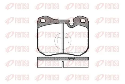 Produktbild von REMSA Bremsbeläge Satz Vorne Bremsklötze für PORSCHE 944 0131.00