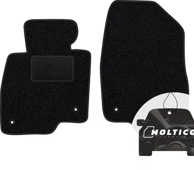 Produktbild von moto-MOLTICO Vorne Fußmatten Auto Velours Autoteppiche Schwarz Automatten Set 2-teilig passend für Mazda 6 III GJ ab 2013